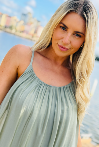 Only a Whisper Dress - Sage