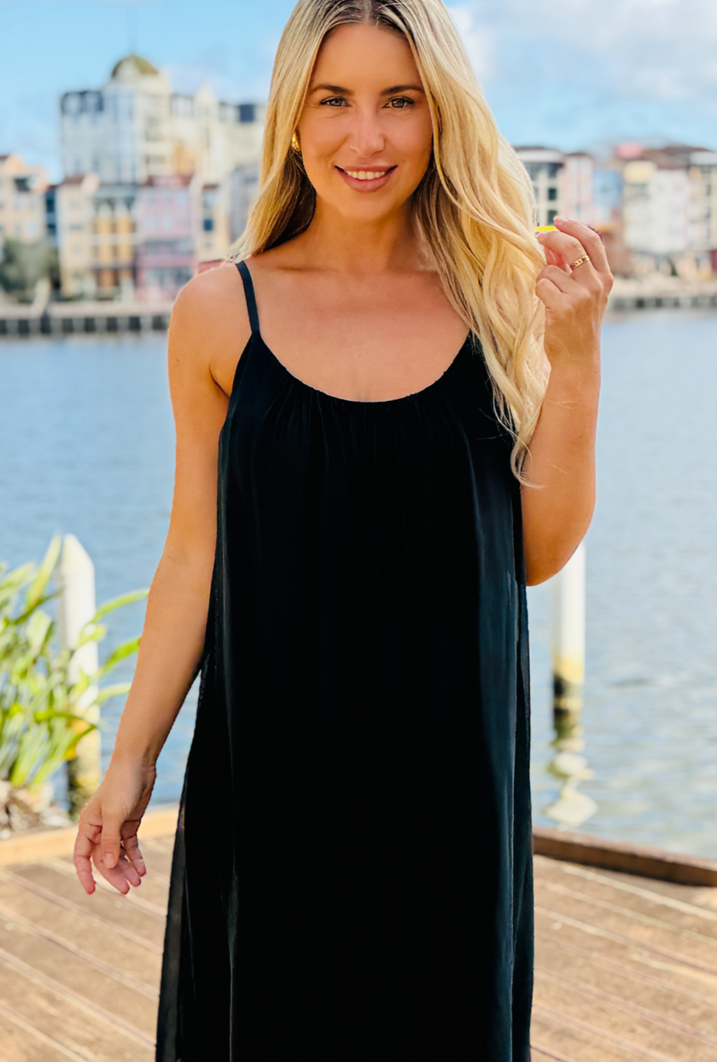 Only a Whisper Dress - Midnight