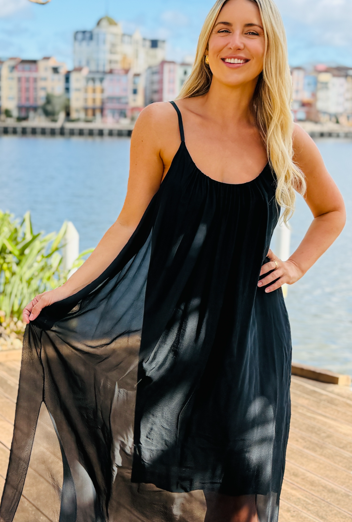 Only a Whisper Dress - Midnight