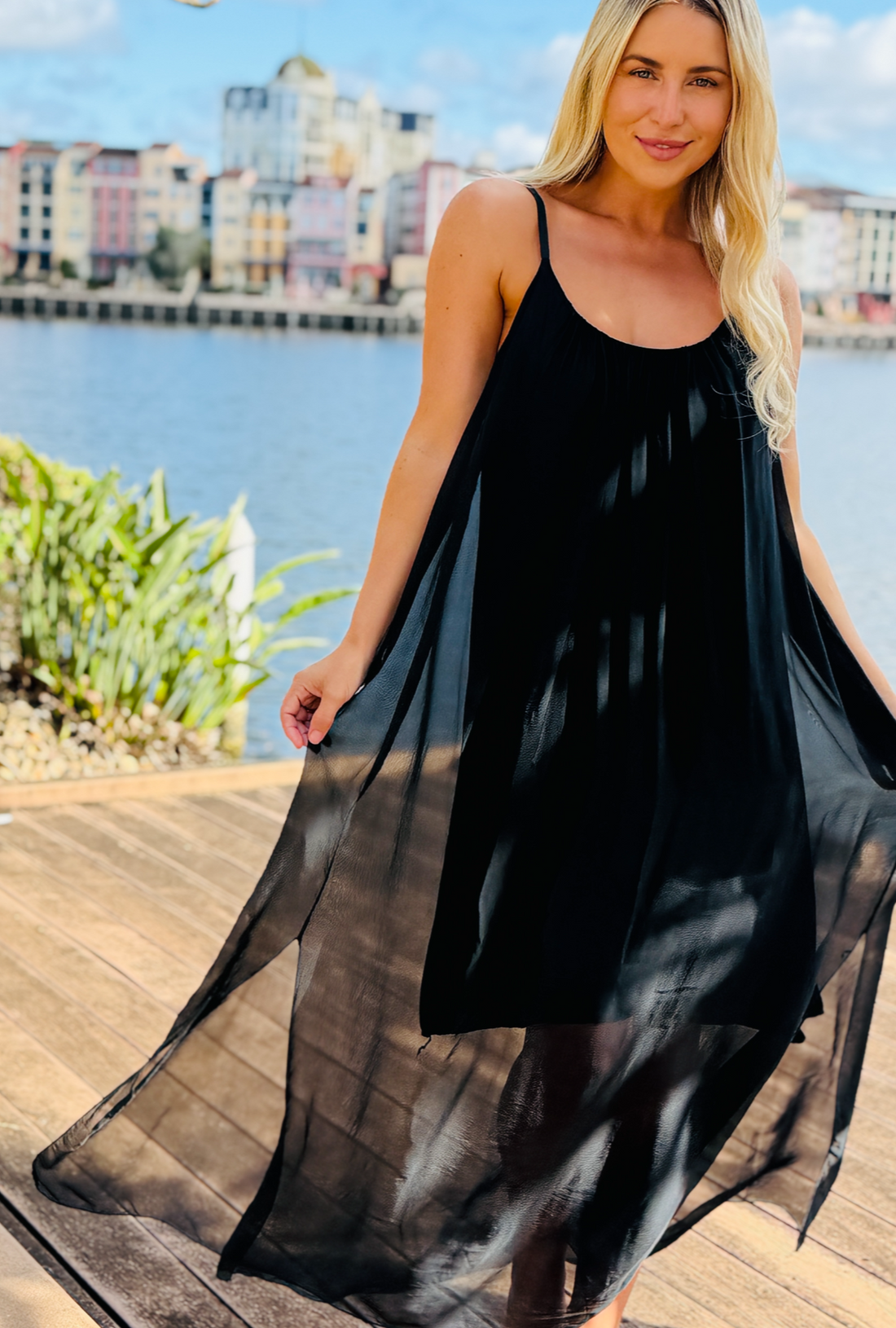 Only a Whisper Dress - Midnight