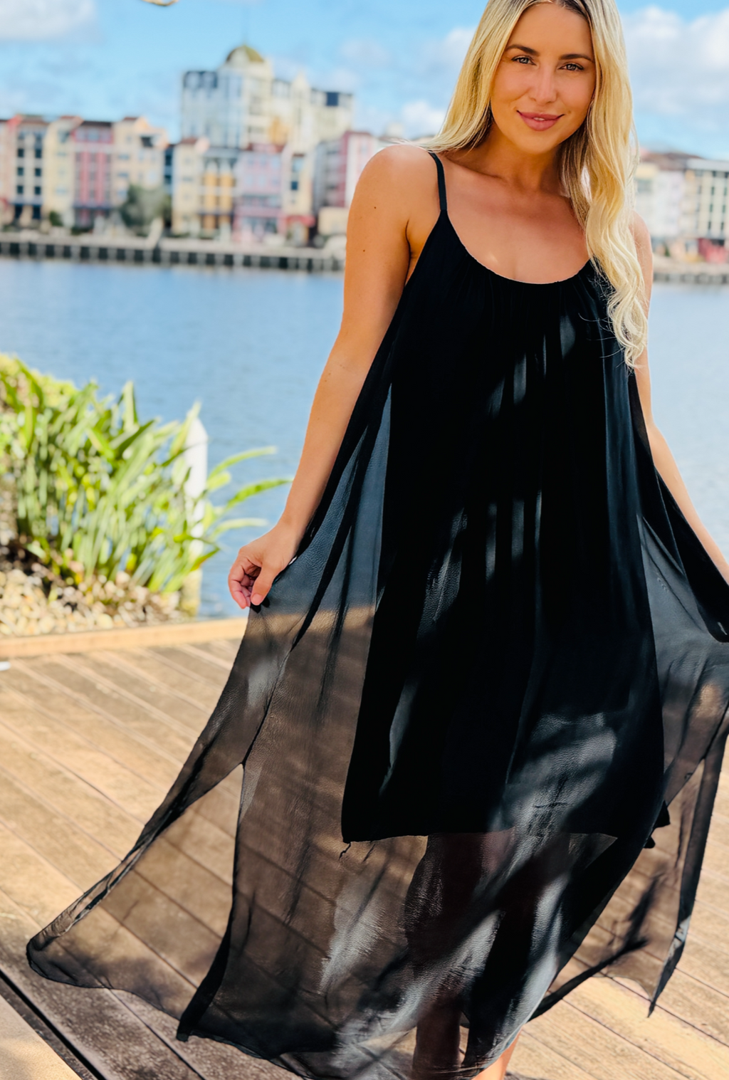 Only a Whisper Dress - Midnight