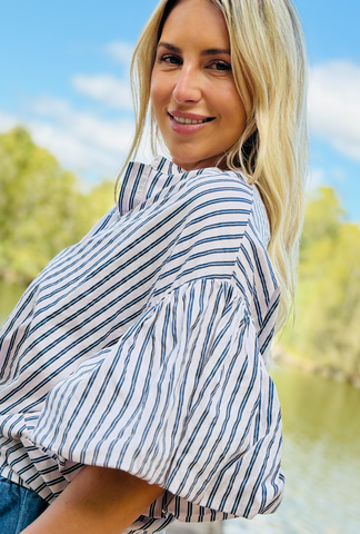 Knot Today Top - Candy Stripe