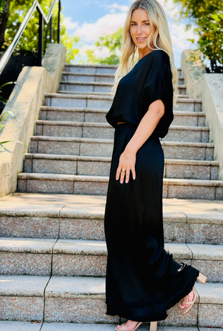 Liquid Luxe Molten Pant - Midnight