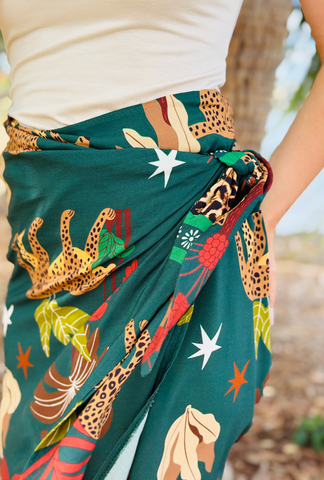 That's a Wrap Skirt - Jungle Green