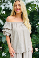 Sleeve Me Bee Short Sleeve - Taupe