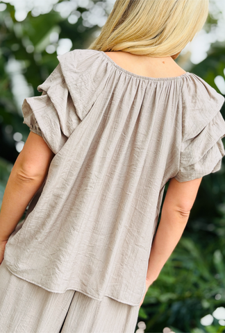 Sleeve Me Bee Short Sleeve - Taupe