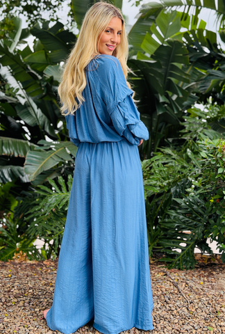 Walk This Way Pant - Sky