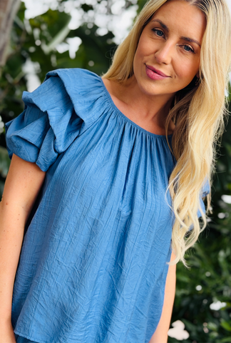 Sleeve Me Bee Short Sleeve - Sky