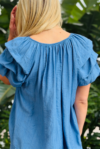 Sleeve Me Bee Short Sleeve - Sky