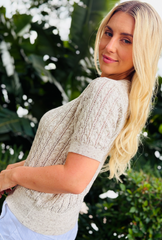 Buttoned with Love Top - Natural