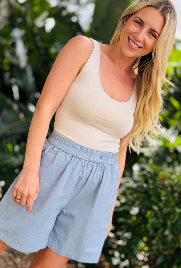 Easy Going Shorts Sky