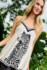 Feline Fine Top - Creme