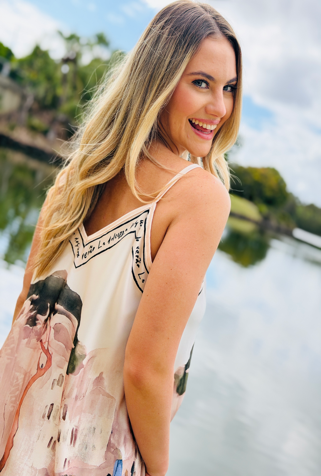 Pretty in Paint Top - Natural