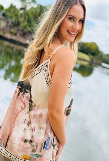 Pretty in Paint Top - Natural