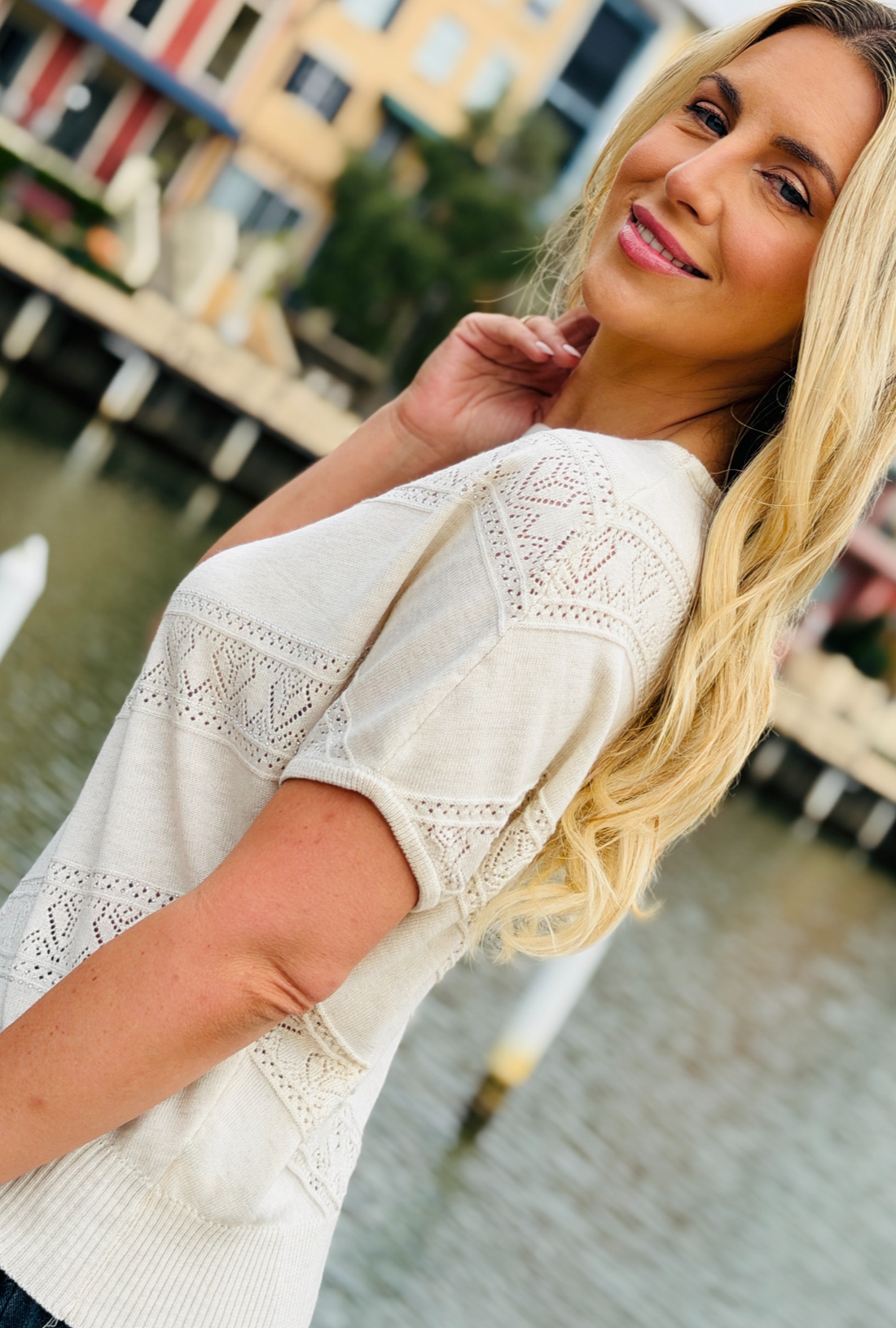 Making Waves Top - Natural