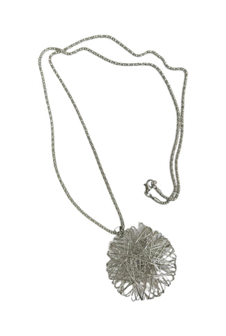 Scribble Silver Pendant