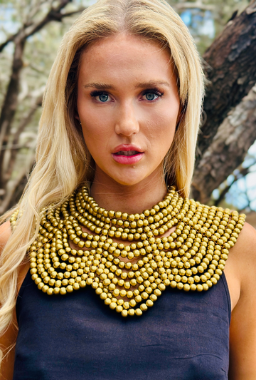 Gilded Collar Necklace - Gold