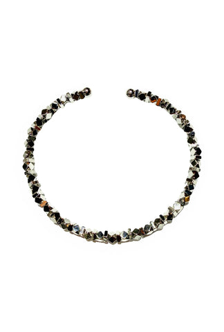 Sparkled Silver Bangle