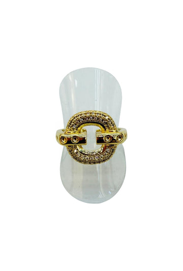 Studded Gold Ring