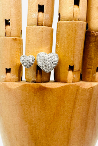 TWO SILVER HEARTS RING