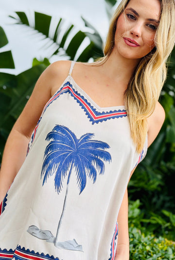 Wish You Were Here - Resort Cami Top Palms