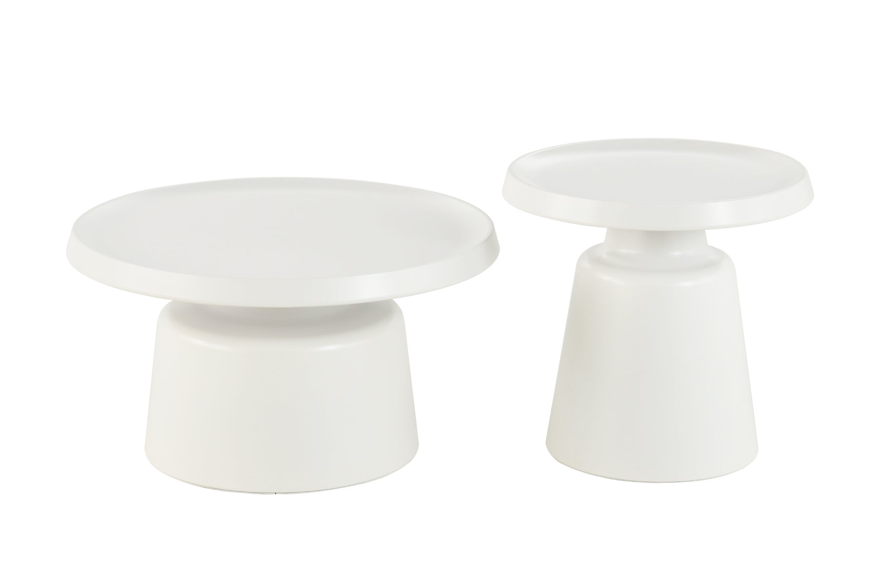 Cole white coffee/side table set