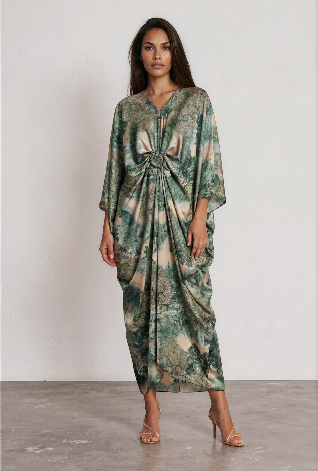 Heaven Sent Dress - Green Jungle