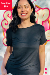 Caught You Looking Tee - Coal