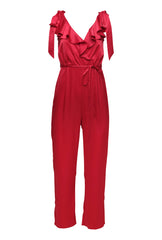 Frills and Thrills Jumpsuit - Fire