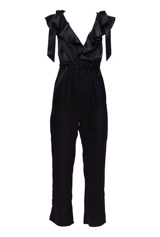 Frills and Thrills Jumpsuit - Midnight