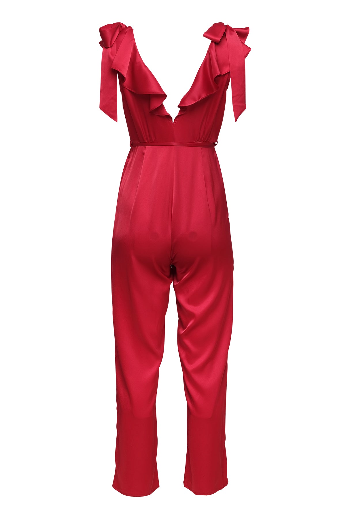 Frills and Thrills Jumpsuit - Fire