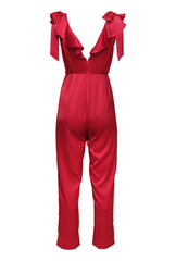 Frills and Thrills Jumpsuit - Fire