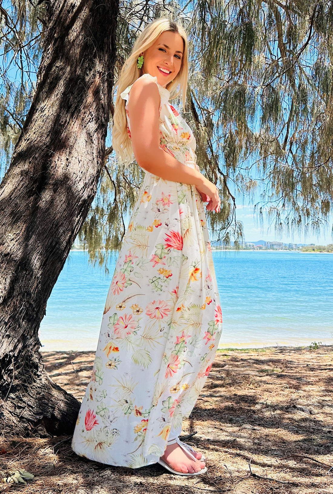 CLEARANCE - When In Rome Maxi Dress - Havana