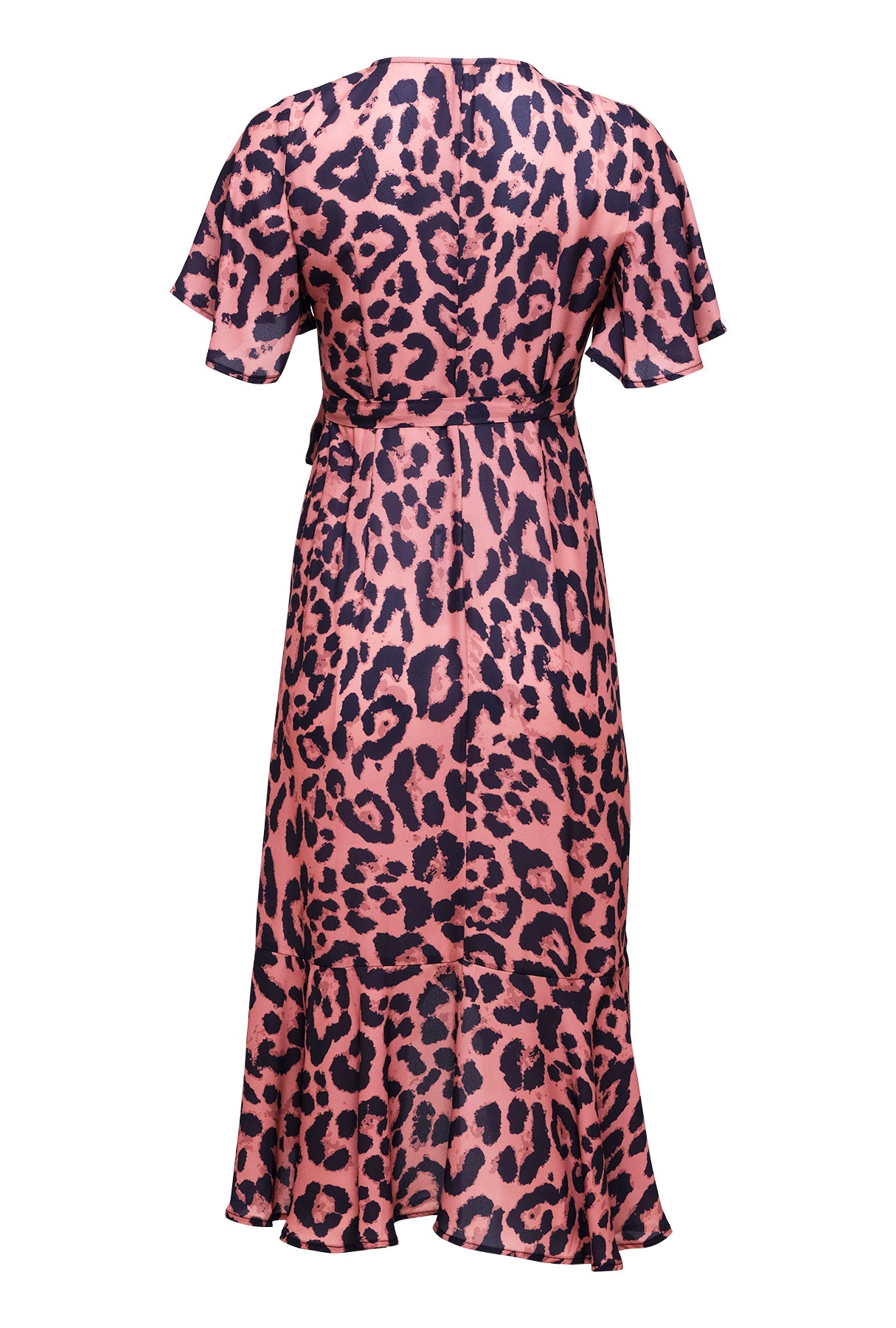 Kick Up Your Heels Wrap Dress - Leopard