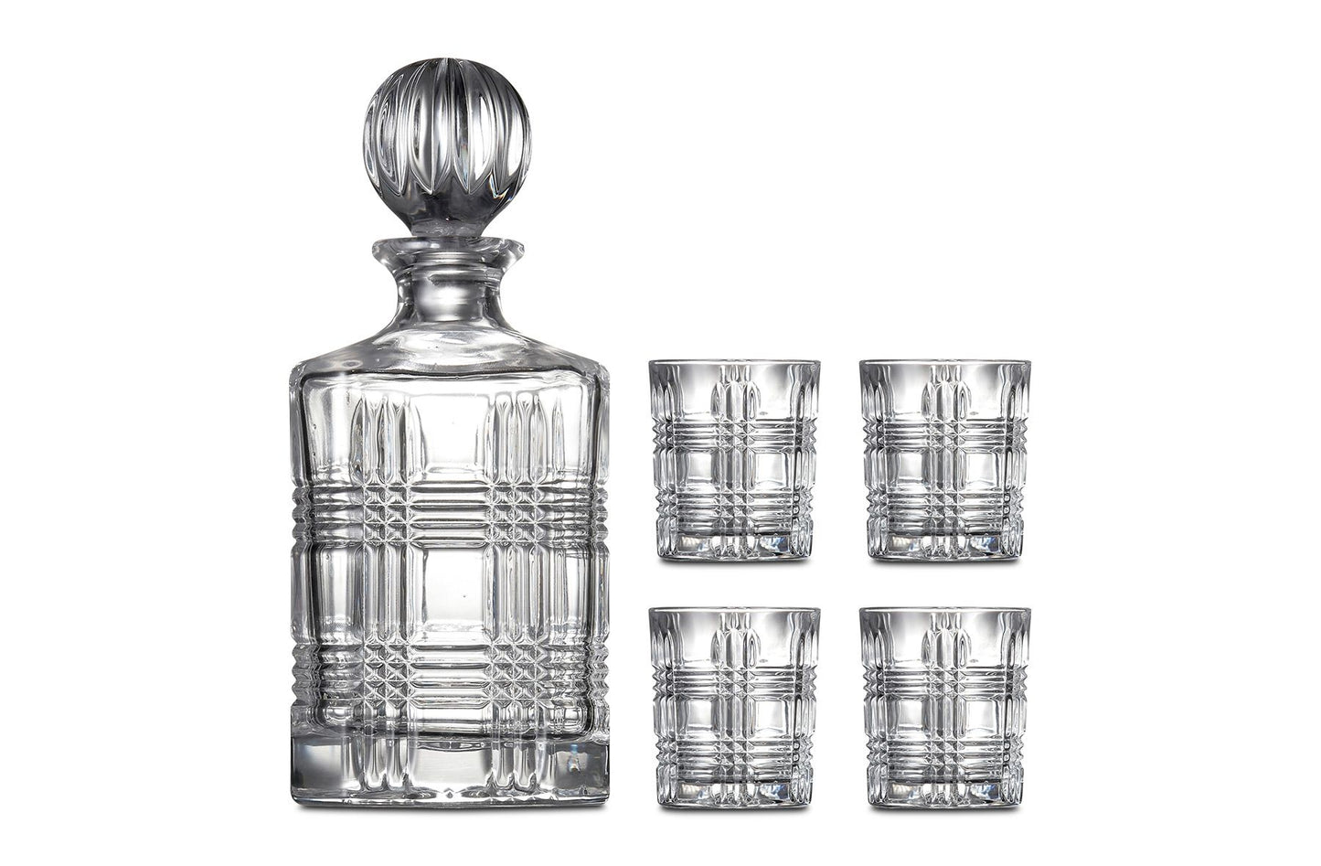 Earl 5 Pce Decanter Set Palm Bee